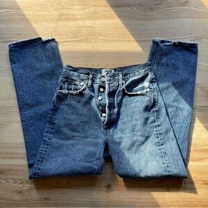 AGOLDE 90s mid rise loose fit in “HOOKED” size 25